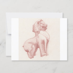 Zeichnend Steinwächter Postkarte