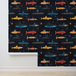 Zeichnend Unterwasserschiff Tapete