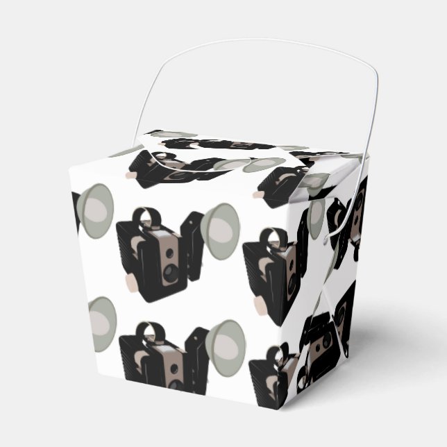 zeichnend Vintage Kamera Geschenkschachtel (Vorderseite)