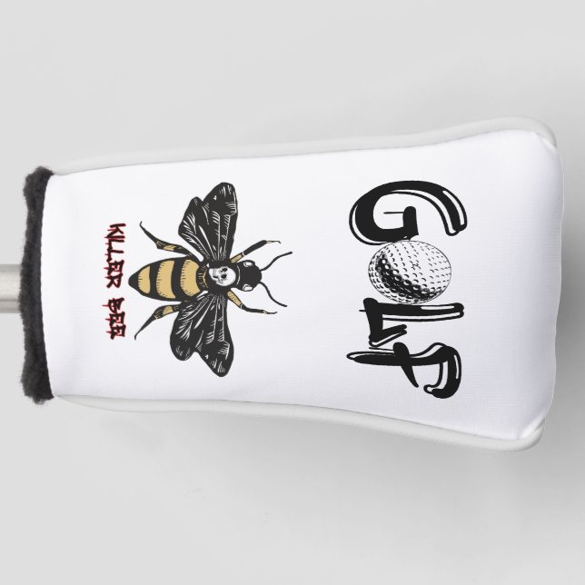 zeichnend Vintage Killerbiene Golf Headcover (Vorderseite)