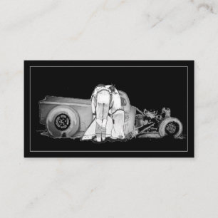 Zeichnend Visitenkarte für alte Paare und Straßen