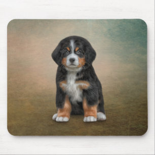Zeichnend Welpe Bernese Mountain Dog Mousepad