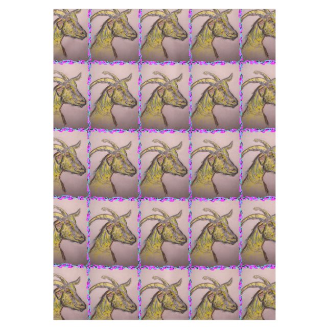 zeichnend Ziege Tischdecke (Vorderseite)