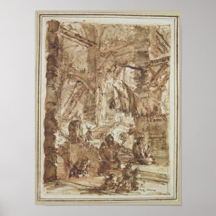 Zeichnend Zubereitung für Platte VIII Poster