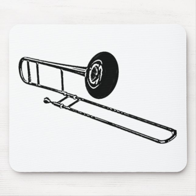 "Zeichnender " Trombone Mousepad (Vorne)