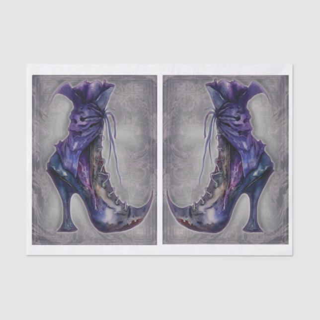 Zeichnet das Verlassen Dekoupage-Tissue-Papier und Seidenpapier (Vorderseite)