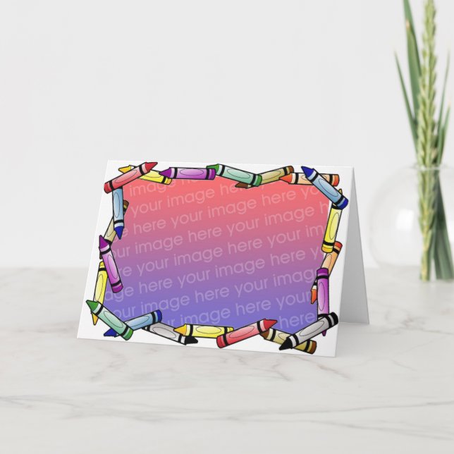 Zeichnet Fotokarte Karte (Vorderseite)