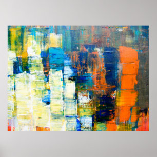 Zeichnete Textur der Leinwand. Rot und Blau auf ca Poster