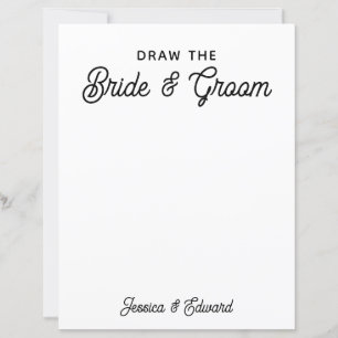 Zeichnetest der Braut und der Groom Kinder Hochzei