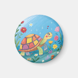 Zeichnung Baby-Schildkröte Magnet