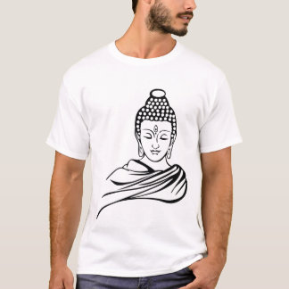Zeichnung Buddhismus Buddharupa Buddhahood Skizze T-Shirt