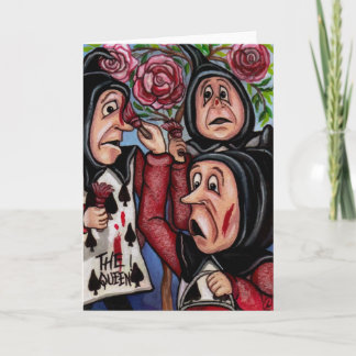 Zeichnung der Alice im Wunderland der ROSE Karte