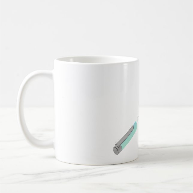 Zeichnung des Insulinpens Kaffeetasse (Links)