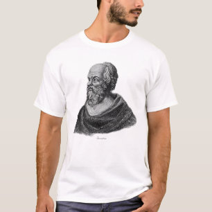 Zeichnung des Porträts des griechischen Philosophe T-Shirt