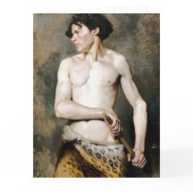 Zeichnung des Schwertes Kunst Grußkarte