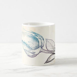 Zeichnung einer Rose, Tasse