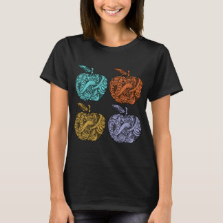 Zeichnung von Äpfeln im Doodle Stil T-Shirt