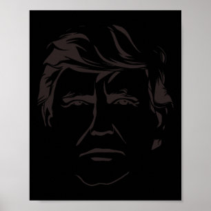 Zeichnung von Donald Trump Poster
