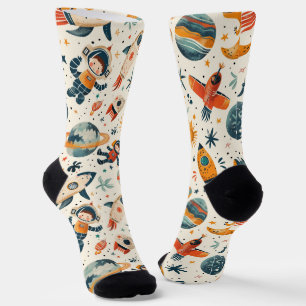 Zeichnungen auf Weiß Socken