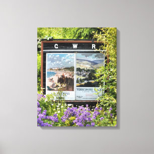 ZEICHNUNGEN FÜR DEN ALTEN ZUGSBAHNHOF LEINWANDDRUCK