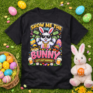 Zeig mir das Kaninchen, lasst uns hüpfen Funny Hip T-Shirt