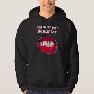 Zeig mir dein Lächeln, bevor du mich küsst Küssend Hoodie