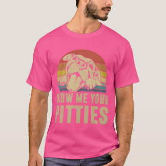 Zeig mir deine Pitties Retro Vintage Pitbull Liebh T-Shirt