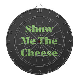 Zeig mir den Käse Dartscheibe