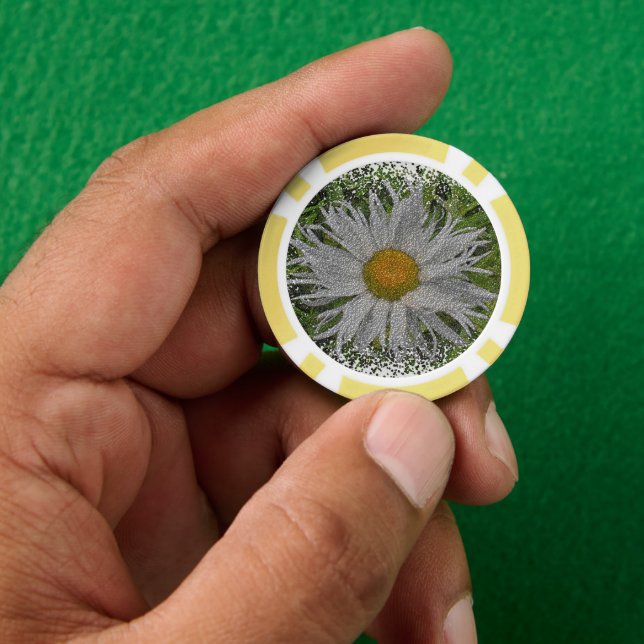 Zeig mir eine Margerite #1 Pokerchips (Hand)
