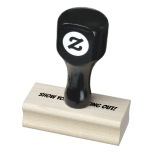 Zeige deine Arbeit! Lehrerin Rubber Briefmarke Gummistempel