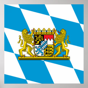 Zeige deine Farben - Bayern Poster