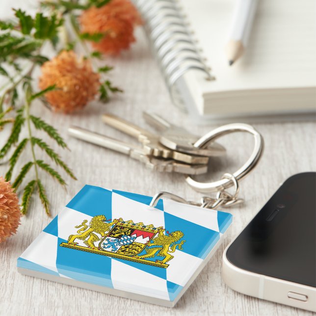 Zeige deine Farben - Bayern Schlüsselanhänger (Vorderseite rechts)