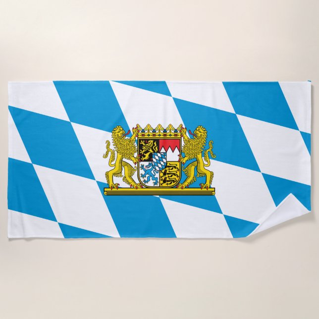 Zeige deine Farben - Bayern Strandtuch (Vorderseite)