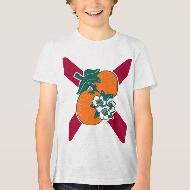 Zeige deine Farben - Florida Tri-Blend Shirt (Vorderseite)