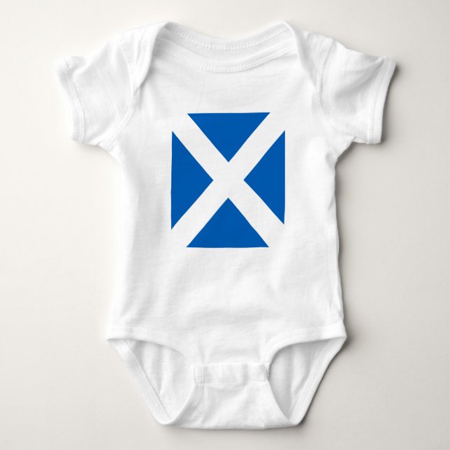 Zeige deine Farben – Schottland Baby Strampler (Vorderseite)