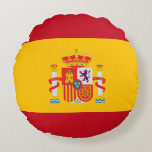 Zeige deine Farben - Spanien Rundes Kissen
