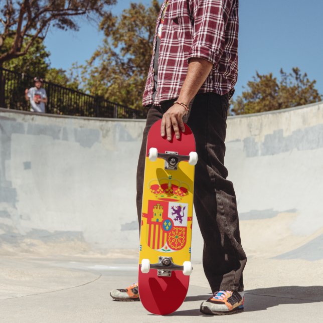Zeige deine Farben - Spanien Skateboard (Außenbereich 2)