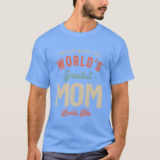 Zeige deine Supermama Die Größte Mama der Welt ret T-Shirt