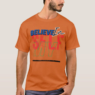 Zeige deine Zuversicht inspirierender SBelief Jung T-Shirt
