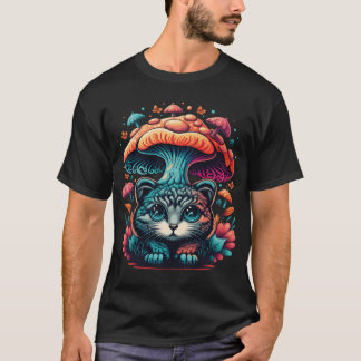 Zeige deinen Stil mit Katzen und Pilzen Junge T-Shirt