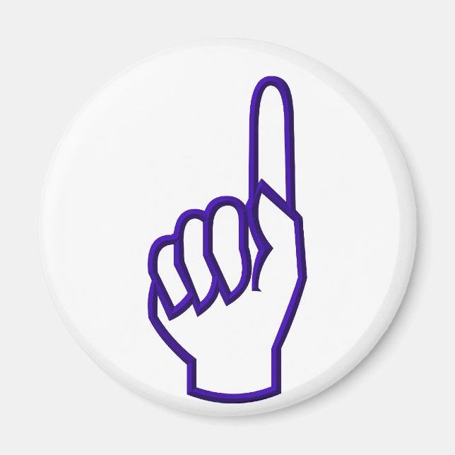 Zeige Finger/Hand Magnet (Vorne)