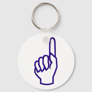 Zeige Finger/Hand Schlüsselanhänger