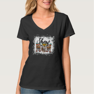 Zeige Mama Ziege Mutter Floral Landleben Landwirti T-Shirt