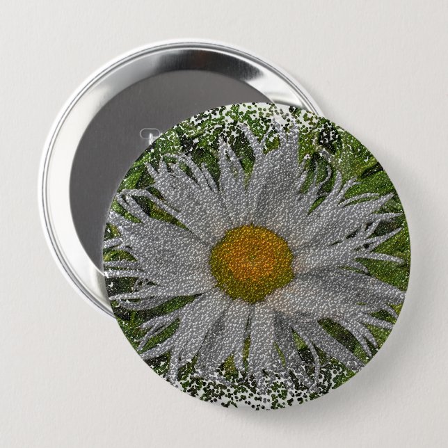 Zeige mir eine Margerite #1 Button (Vorne & Hinten)