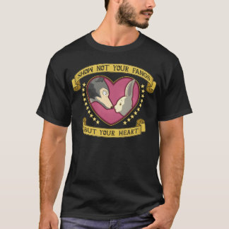 Zeige nicht deine Fangzähne retro T-Shirt