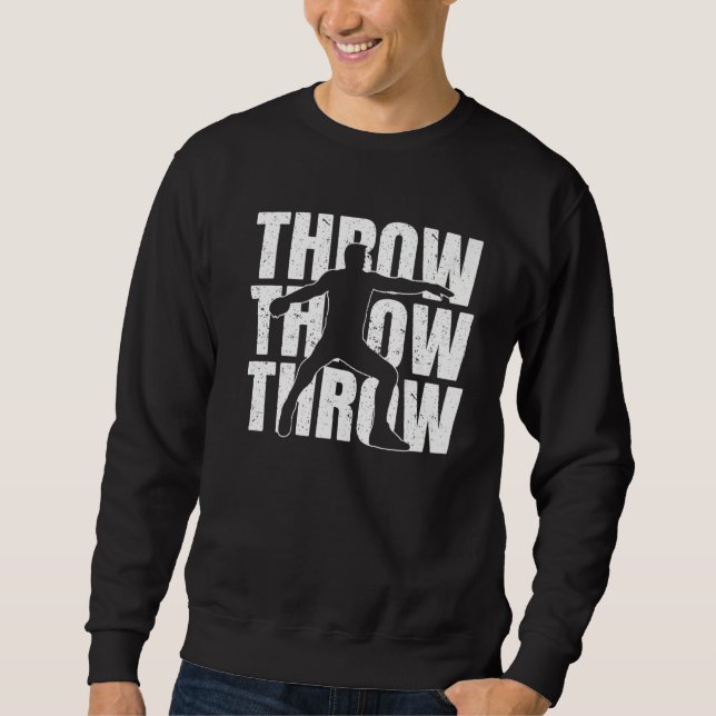 Zeige- und Felddiskus-Thrower-Diskus-Throwing-Dis Sweatshirt (Vorderseite)