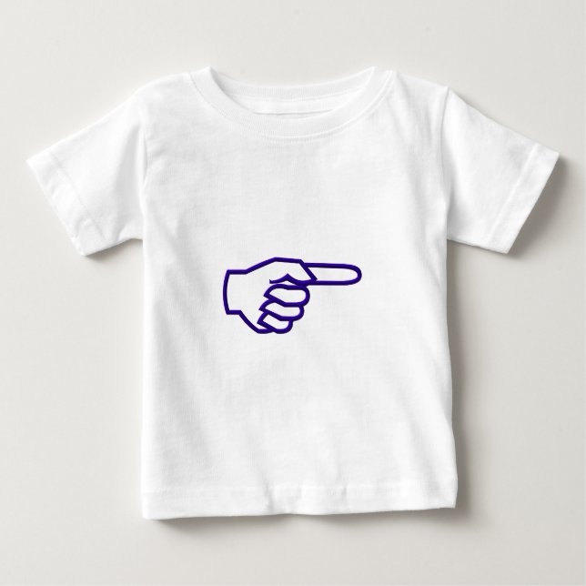 Zeigefinger Baby T-shirt (Vorderseite)