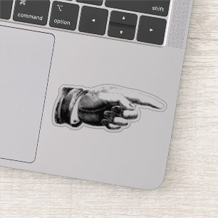 Zeigehand Aufkleber