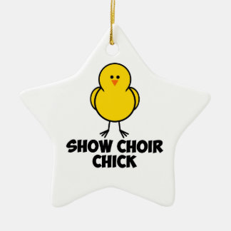 Zeigen Sie Chor-Küken Keramik Ornament