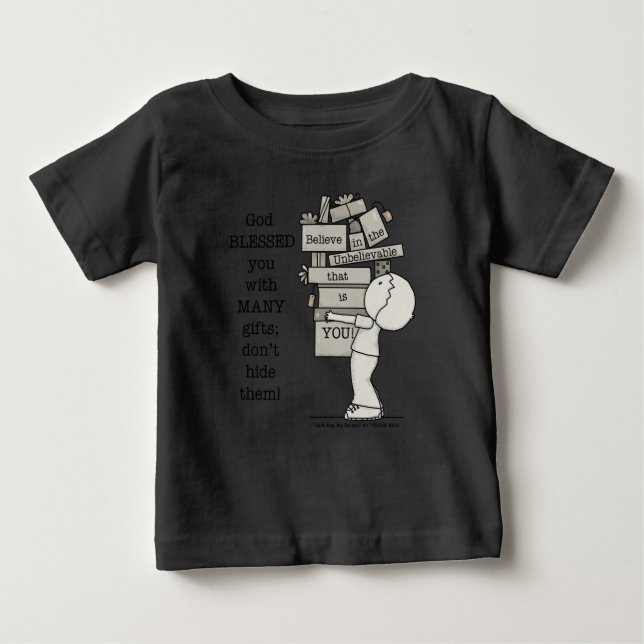Zeigen Sie Ihre Geschenke Baby T-shirt (Vorderseite)